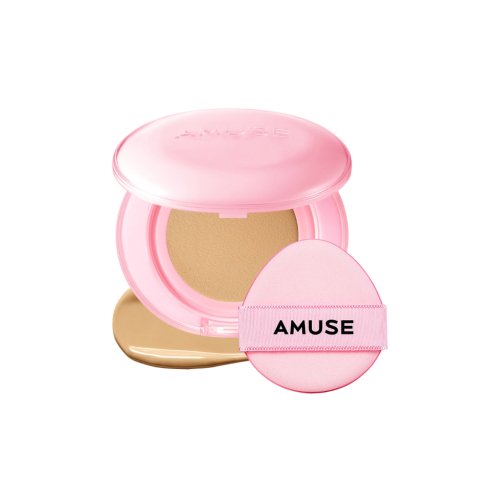 Amuse - Base de maquillaje en cushion Dew Power Vegan SPF50 PA++++ - 03: Honey