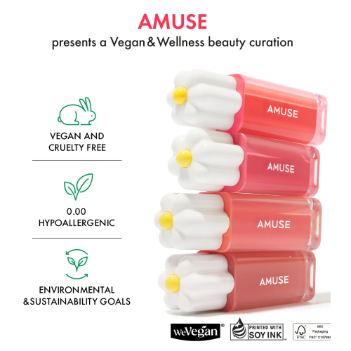 Amuse - Tinte labial Dew Tint - 10: Peach Bunny