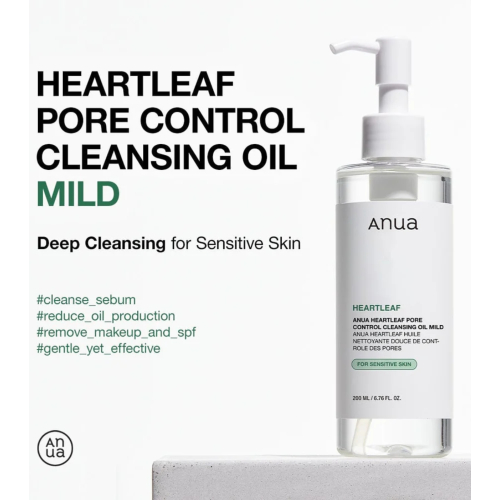 Anua - Aceite limpiador Heartleaf Pore Control suave