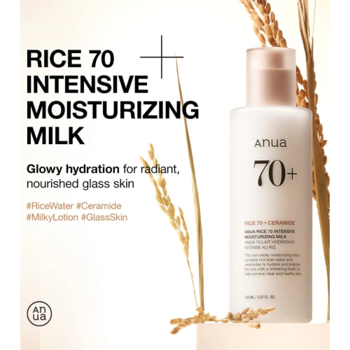 Anua - Leche hidratante Rice 70 + Ceramide