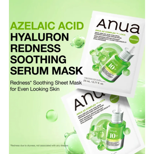 Anua - Mascarilla facial anti-imperfecciones AZ Complex + CICA