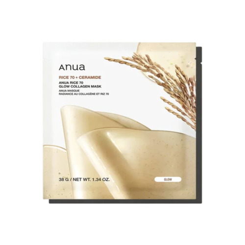Anua - Mascarilla facial iluminadora Rice 70 + Ceramide