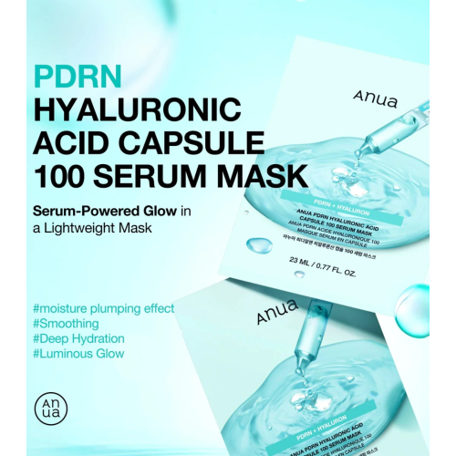 Anua - Mascarilla sérum regeneradora PDRN Hyaluronic Acid Capsule 100