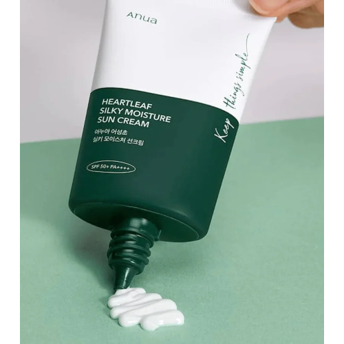Anua - Protector solar facial Heartleaf Silky Moisture SPF50+ PA++++