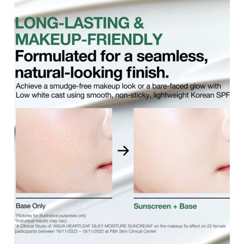 Anua - Protector solar facial Heartleaf Silky Moisture SPF50+ PA++++