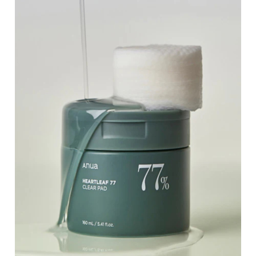 Anua - Tónico facial con 77% de Heartleaf formato pads