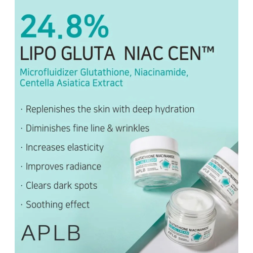 APLB - Crema facial iluminador Glutathione Niacinamide