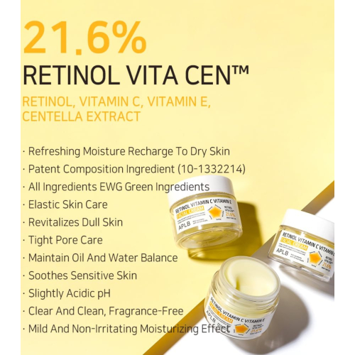 APLB - Crema facial pieles maduras Retinol Vitamin C Vitamin E