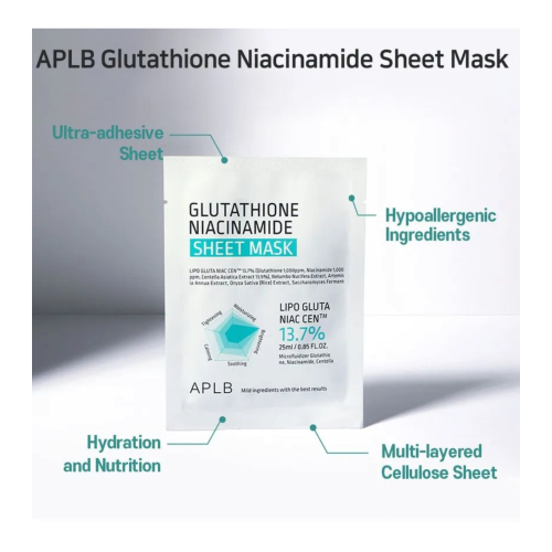 APLB - Mascarilla facial Glutathione Niacinamide