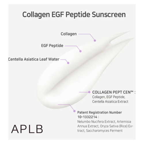 APLB - Protector solar facial Collagen Egf Peptide SPF50+ PA++++