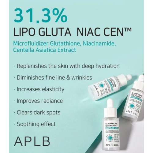 APLB - Sérum facial iluminador Glutathione Niacinamide