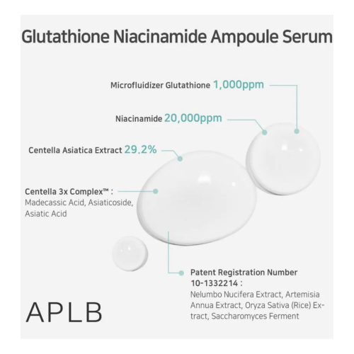APLB - Sérum facial iluminador Glutathione Niacinamide