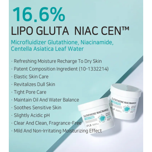 APLB - Tónico facial en pads hidratante Glutathione Niacinamide - 60pads