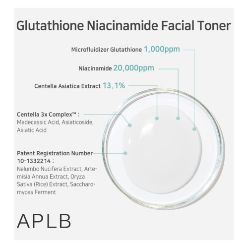 APLB - Tónico facial hidratante Glutathione Niacinamide