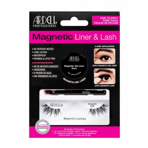Ardell - Kit pestañas postizas y delineador Magnetic Liner & Lash - Accent 002