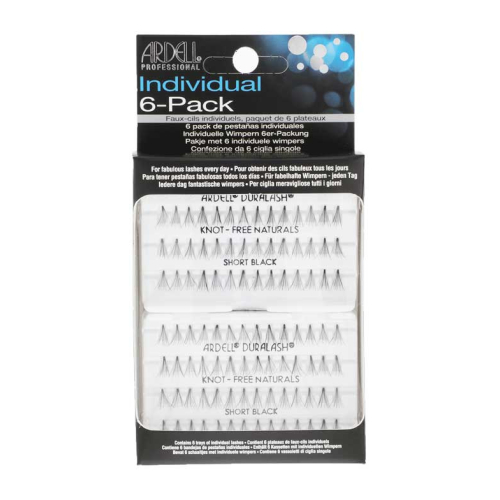 Ardell - Pack de pestañas postizas Individuales Duralash - Knot-free Naturals: Short Black