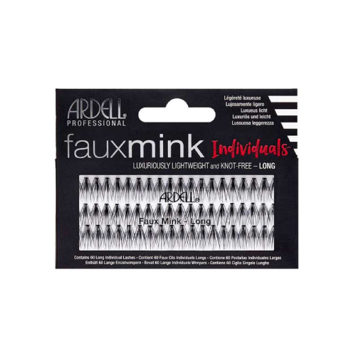 Ardell - Pestañas postizas Individuales Fauxmink - Long Black