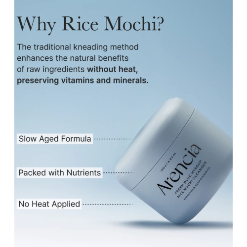 Arencia - Limpiador facial Fresh Blue Hyssop Rice Mochi