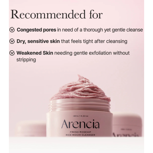 Arencia - Limpiador facial Fresh Rosehip Mochi