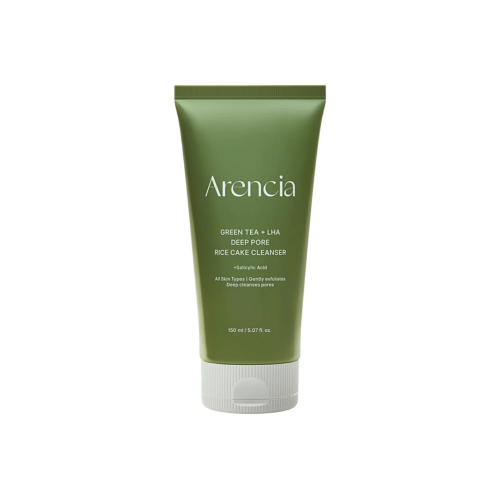 Arencia - Limpiador facial Green Tea + LHA Deep Pore Rice Cake