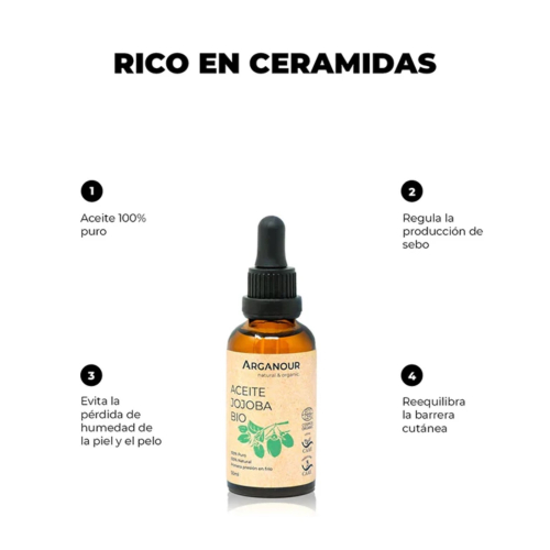 Arganour - Aceite jojoba Bio 100% puro