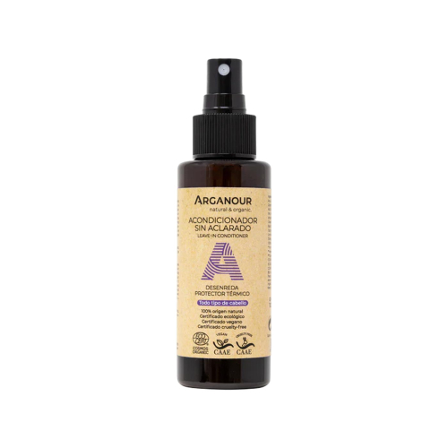 Arganour - Acondicionador sin aclarado desenredante y protector térmico - Todo tipo de cabello