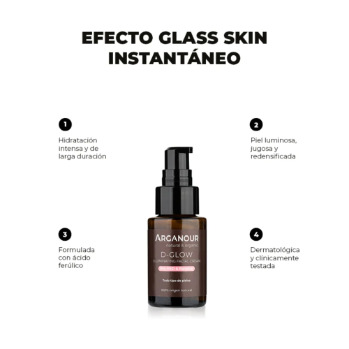 Arganour - Crema facial iluminadora D-Glow