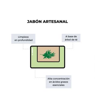 Arganour - Jabón artesanal de aceite del árbol del té