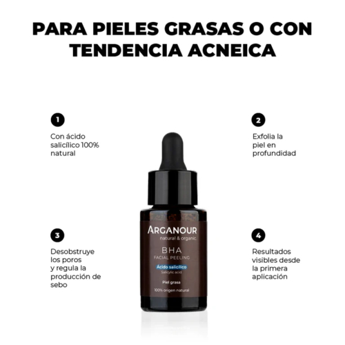Arganour - Peeling facial con ácido salicílico BHA