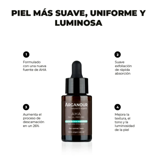 Arganour - Peeling facial con caviar de lima australiano AHA