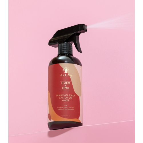 As I Am - Agua hidratante en spray restaura y repara - Aceite de ricino negro de Jamaica
