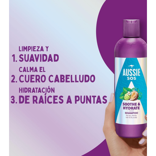 Aussie - Champú SOS Sothe & Hydrate - Cabello seco