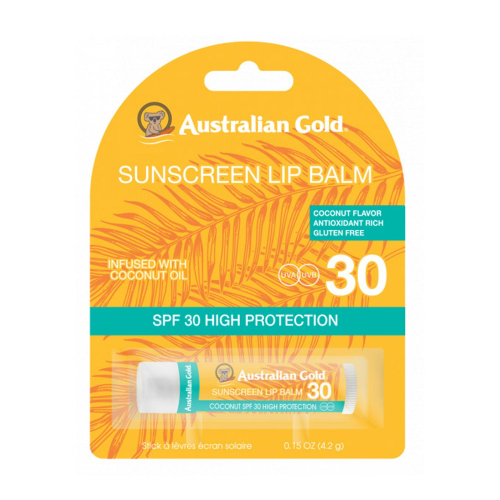 Australian Gold - Bálsamo Labial con aceite de coco - SPF 30