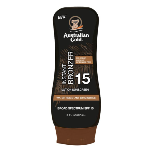 Australian Gold - Protector Solar con activo bronceador - FPS 15