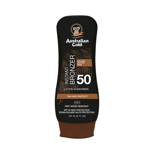 Australian Gold - Protector Solar con activo bronceador - SPF 50