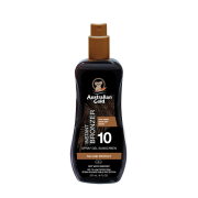 Australian Gold - Protector Solar en Spray Gel con Activo Bronceador - FPS 10