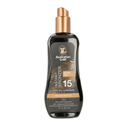 Australian Gold - Protector Solar en Spray Gel con Activo Bronceador - FPS 15