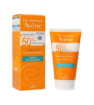 Avène - Protector solar matificante SPF50+ Cleanance - Pieles con tendencia acnéica