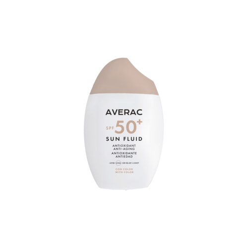 Averac Cosmetics - Protector solar facial antiedad con color - SPF50
