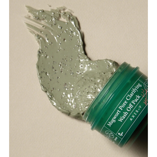 Axis-Y - Mascarilla facial exfoliante Mugwort Pore Clarifying Wash Off Pack