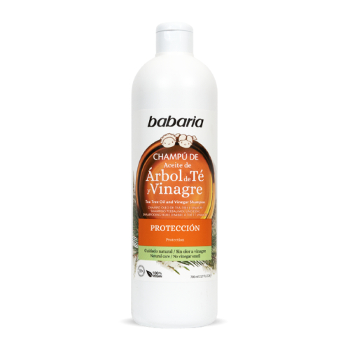 Babaria - Champú protector de aceite de árbol de té y vinagre