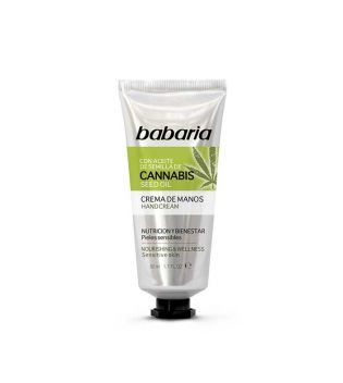 Babaria - Crema de manos nutritiva Cannabis
