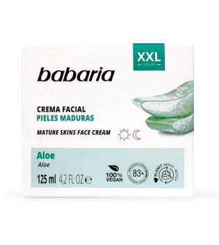 Babaria - Crema facial antiarrugas XXL - Aloe Vera