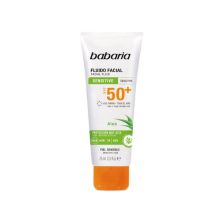 Babaria - Crema facial de protección solar fluida SPF50+ 75ml - Pieles sensibles y atópicas
