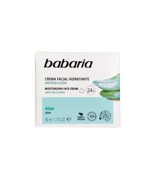 Babaria - Crema facial hidratante 24h - Aloe vera