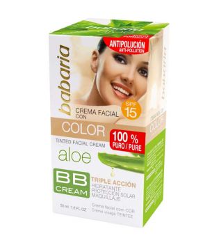 Babaria - Crema facial hidratante BB Cream SPF15