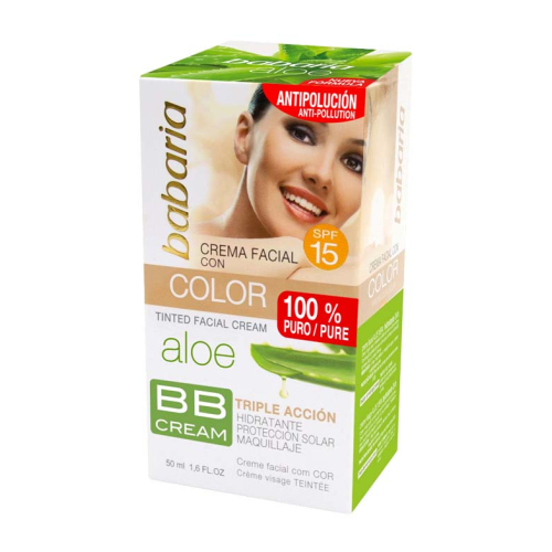 Babaria - Crema facial hidratante BB Cream SPF15