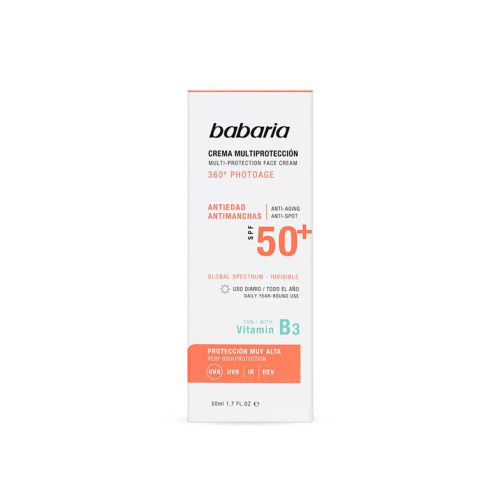 Babaria - Crema facial multiprotección SPF50+ 360º Photoage