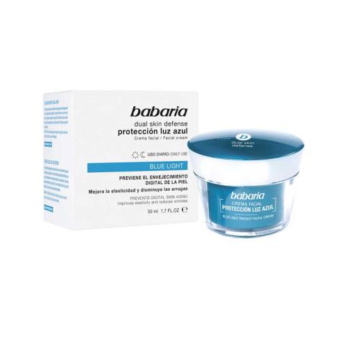 Babaria - Crema facial protección luz azul Dual Skin Defense
