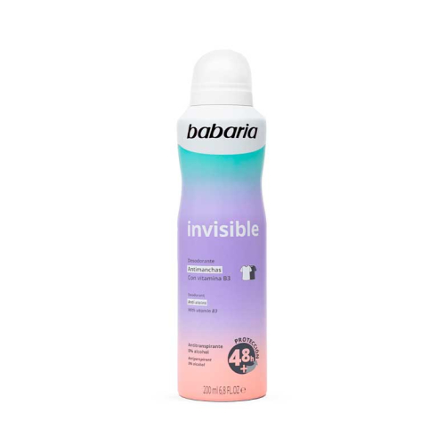 Babaria - Desodorante en spray Invisible - Antimanchas
